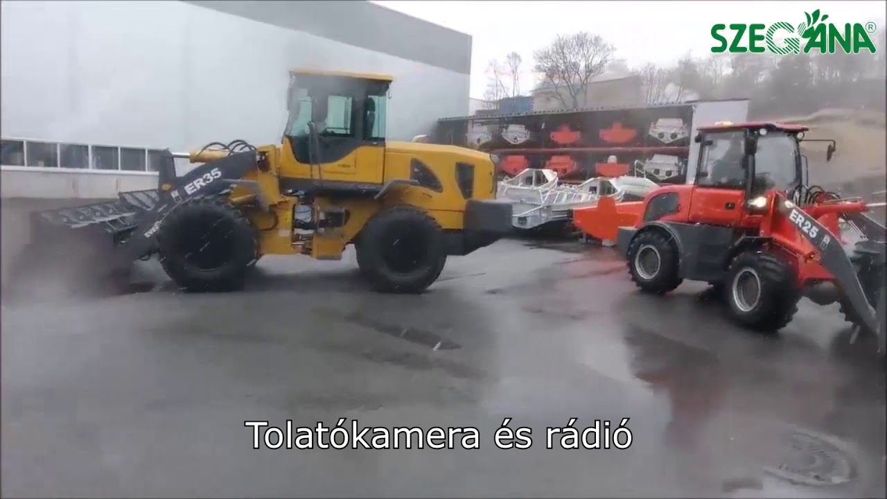 Szegána - Everun ER25 homlokrakodó bemutató
