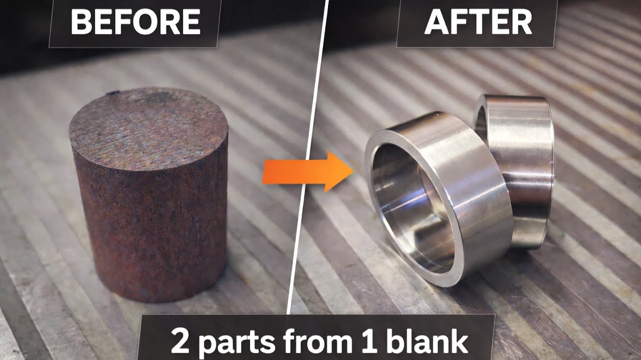 Turning 2 CNC Parts From One Blank | Fusion 360 CAM (Lathe)