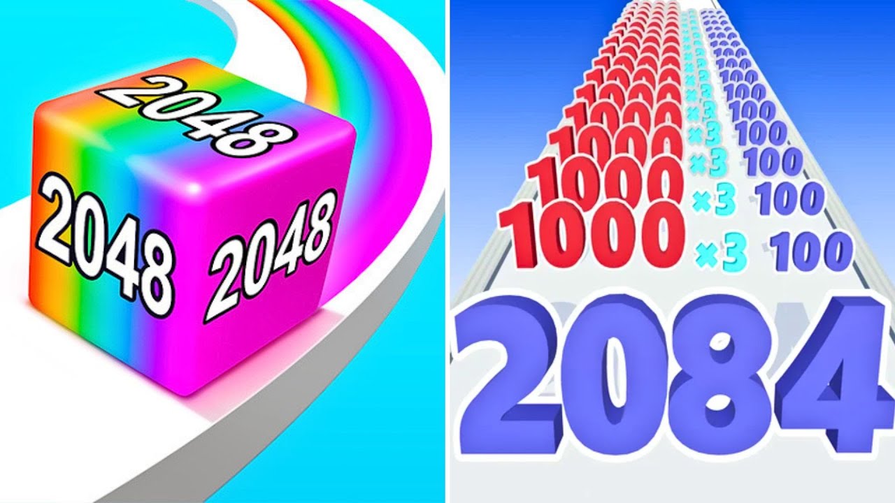 Number Master vs Jelly Run 2048 &mdash; All Levels SpeedRun Satisfying Gameplay Android iOS