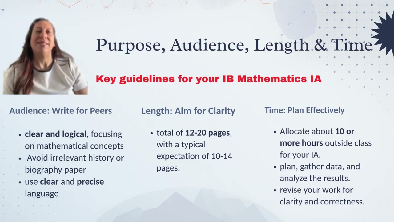 IB Mathematics-Understanding the Internal Assessment IA | Math with T.Sezen #ibmath #maths