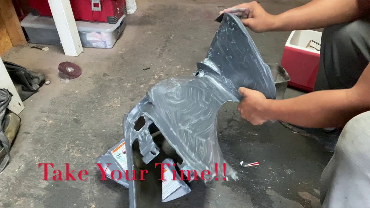 Raptor 250 Painting ATV Plastics P.1 Prep