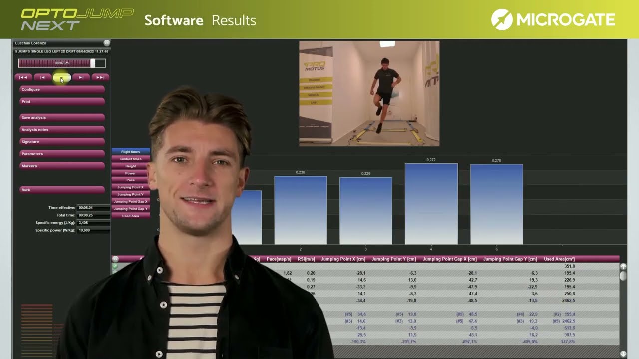 Tutorial OptoJump Next - Software (EN)