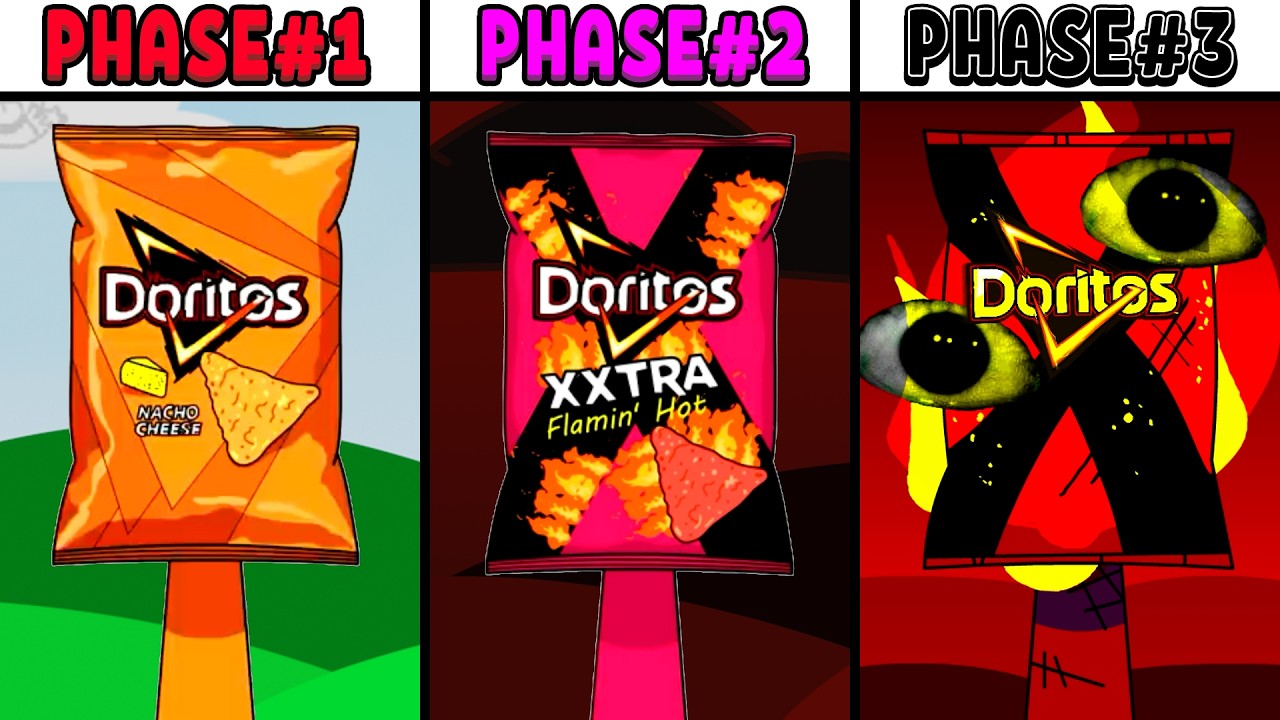 All Phases in New Incredibox Sprunki Oc of Doritos: From Phase 1 to Phase 3