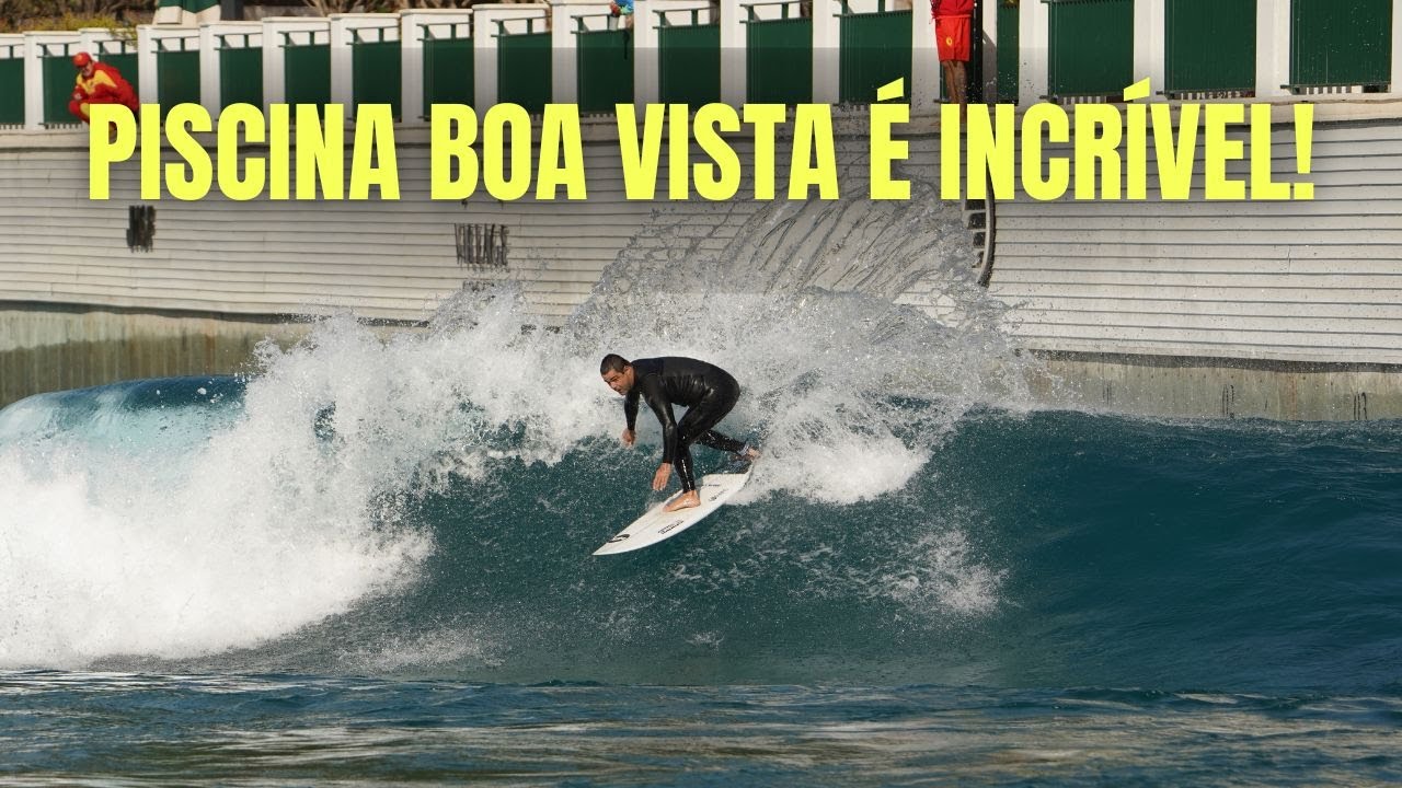 Minha primeira vez na piscina de ondas Boa Vista Village 🏄 Experiência surreal! @PerfectSwell® Surf Pools