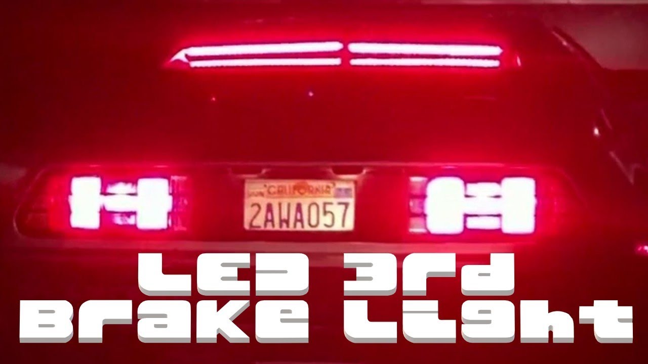 DeLorean LED 3rd Brake Light Installation and LED Strip Comparison
