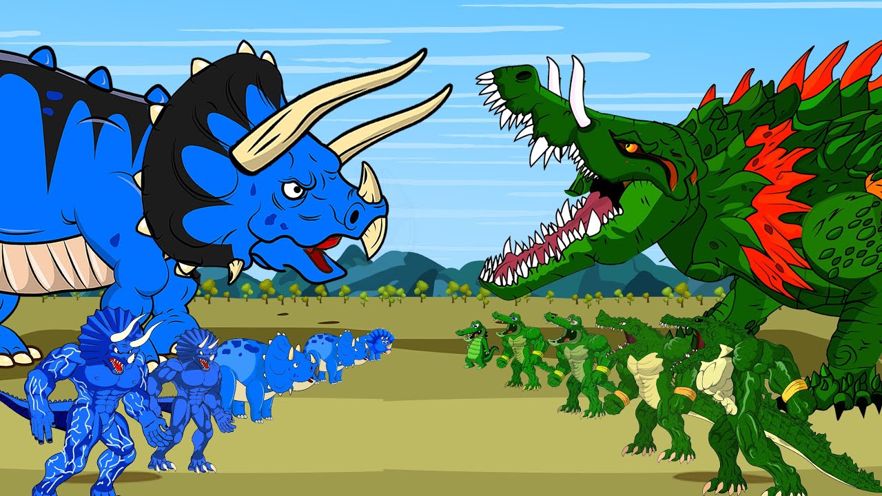 EVOLUTION of TRICERATOPS vs LIZZIE : Who Is The King Of Monster Radiation in Jurassic World???