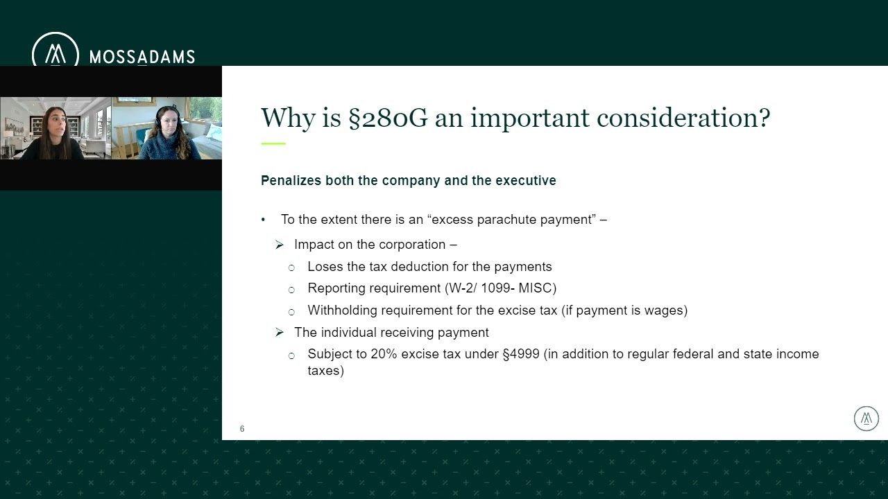 What to Know About 280G Golden Parachute and When It Applies
