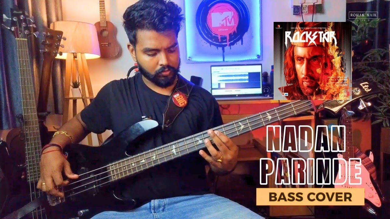  Nadan Parinde BASS COVER|| Rockstar || Ranbir kapoor || Nadanparindebass Rohannaik