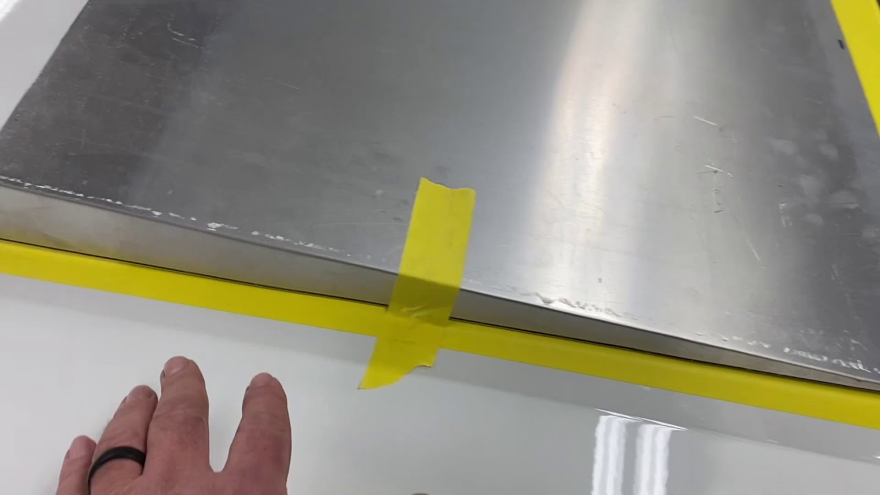 Making a Cobra Style Hood Scoop out of some scrap aluminum.