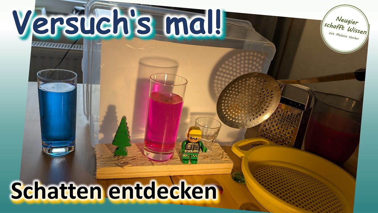 Spannende Schatten entdecken - Experimente für Kinder mit Licht und Schatten - DIY