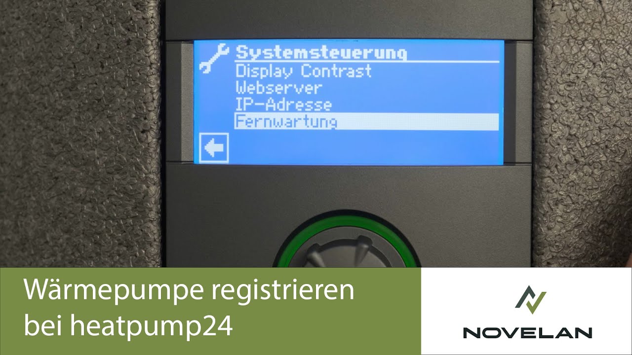 NOVELAN Wärmepumpe bei heatpump24 registrieren