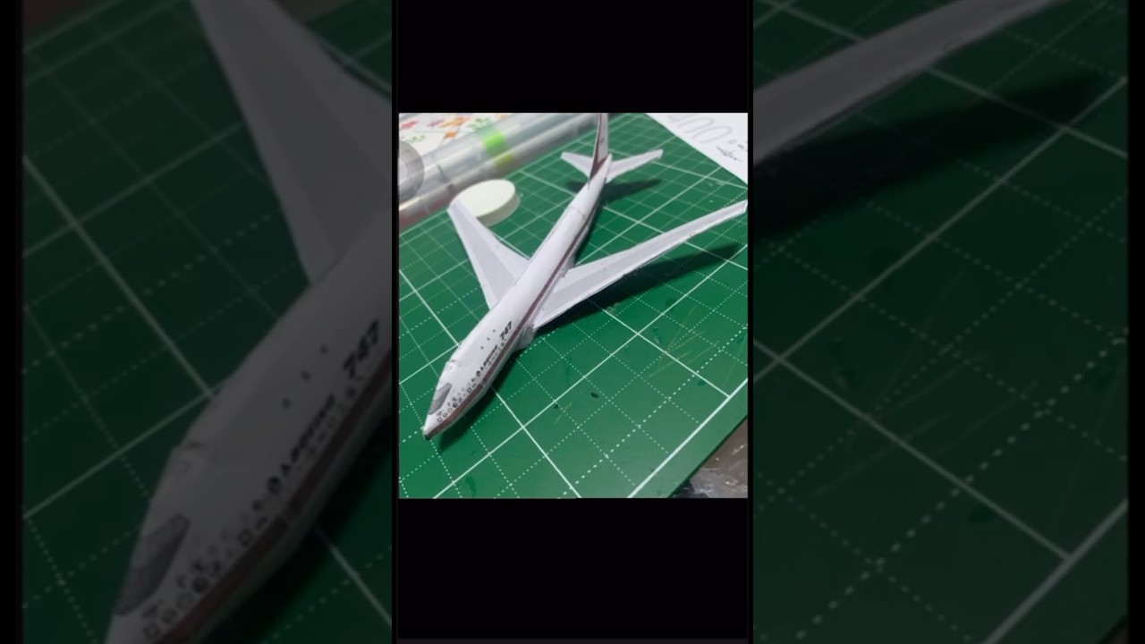 Boeing 747-100 First Papercraft #aviation #airplane #papercraft #shorts