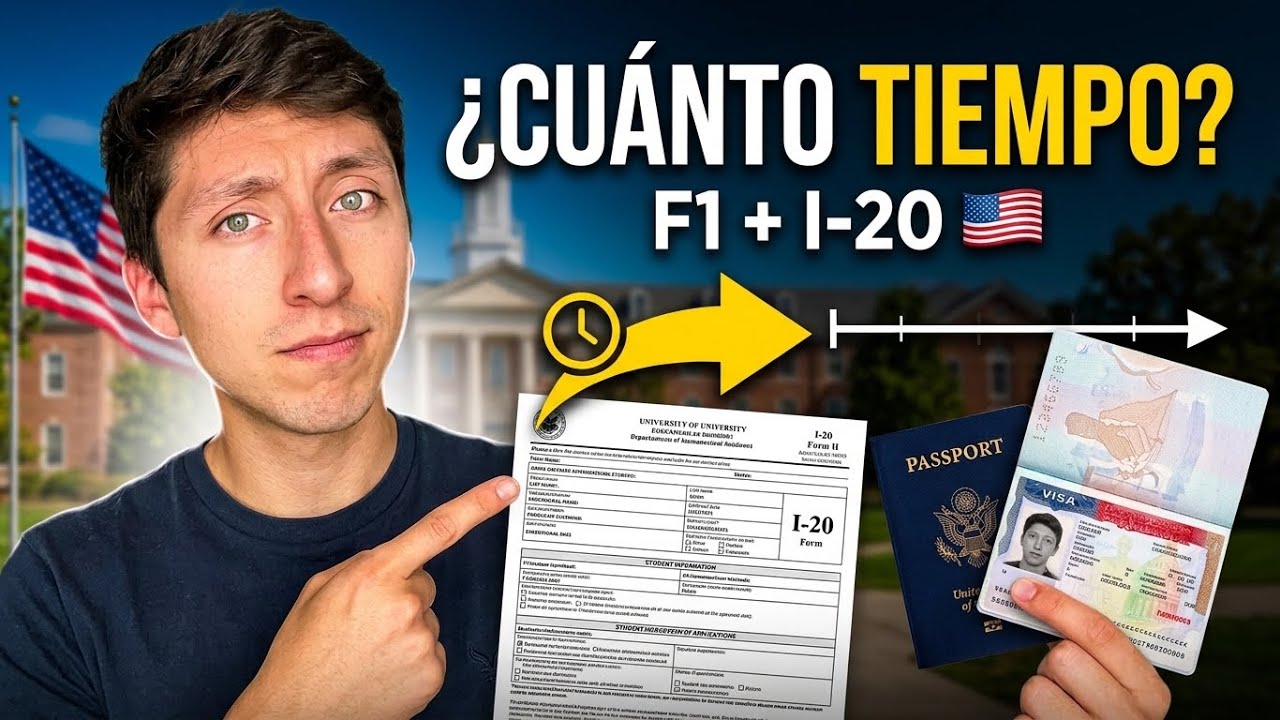 X Cuanto Tiempo DAN LA VISA F1 y  EL I-20 para estudiar Ingles en USA