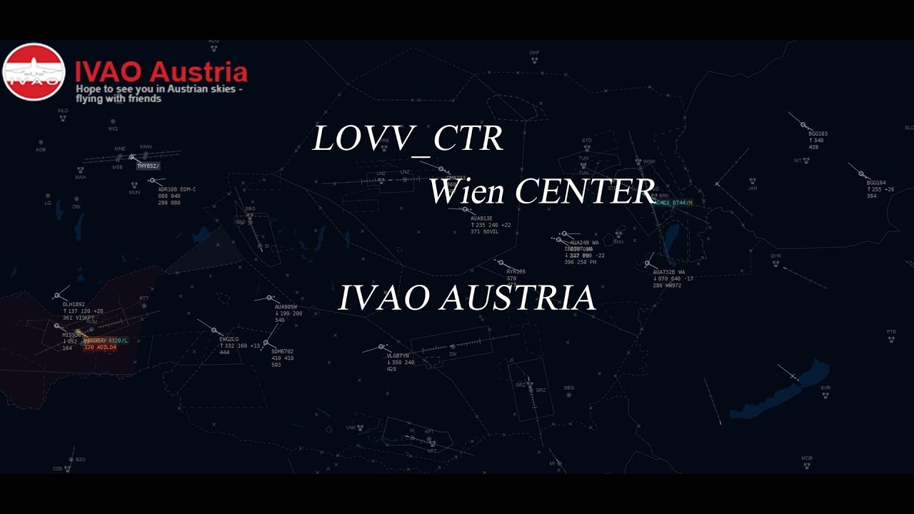 🔴 IVAC V2 Livestream IVAO ATC | LOVV_CTR | CROWDED SKIES 2018 | IVAO AUSTRIA 20/01/2018
