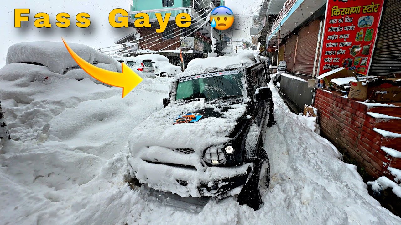 Manali ma Snowride hui Extreme | Bhout Bure Fasse 😰 | Snowfall in Manali 