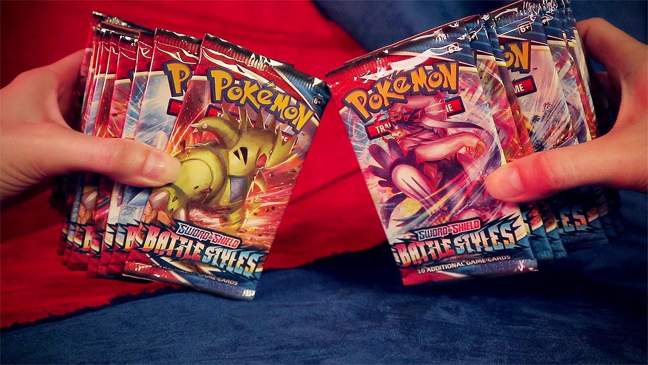 Opening Pokemon Battle Styles Booster Box 🆚 ASMR Relax Crinkles and Cards Sounds
