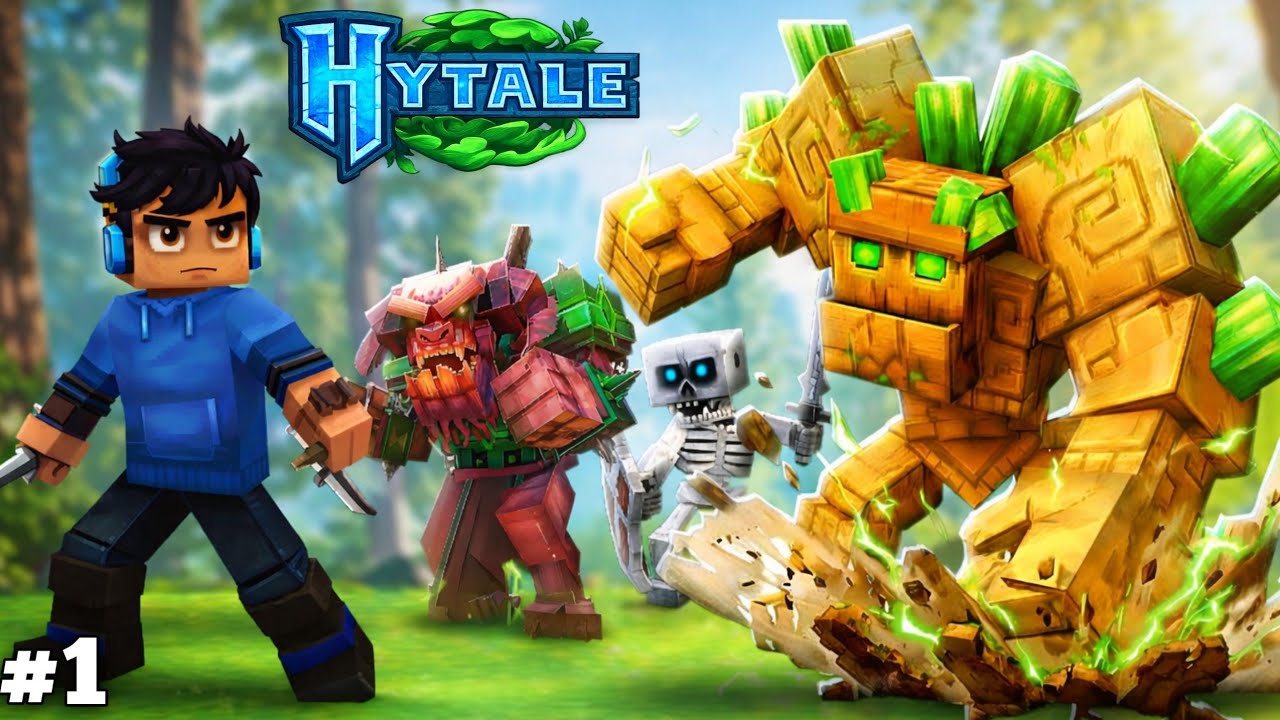 Minecraft Ka Real Competitor?! 😳 | Hytale Gameplay First Time 