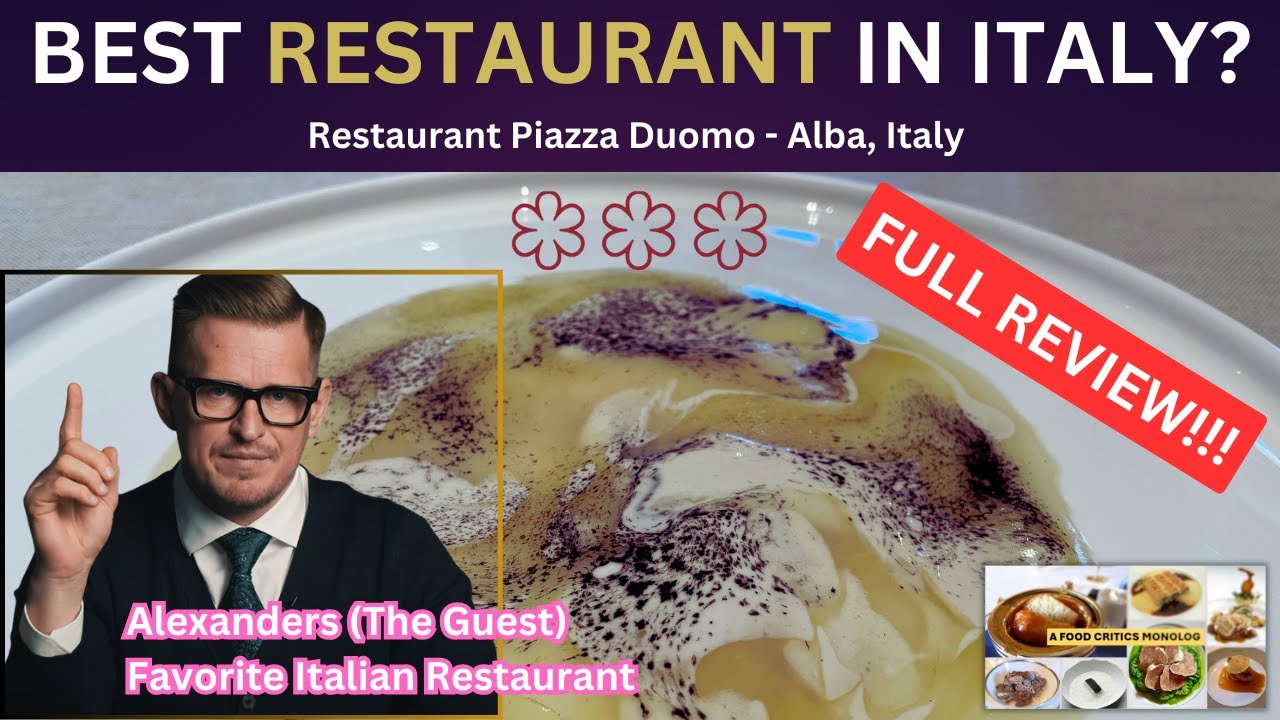 INCREDIBLE LUNCH AT⭐️⭐️⭐️MICHELIN STAR PIAZZA DUOMO - ALBA, ITALY 290€ Set Menu