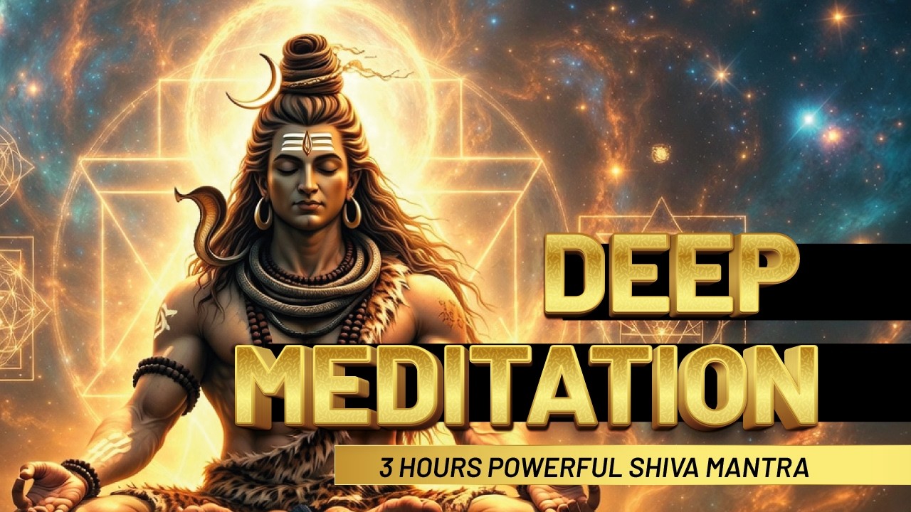 Om Namah Shivaya | 3 Hours Powerful Shiva Mantra | Remove Negative Energy & Deep Meditation Music