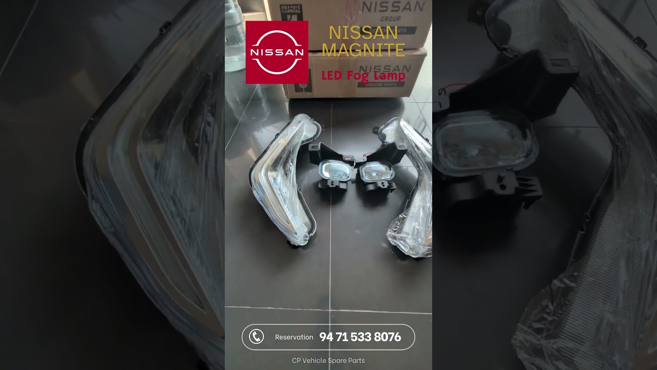 🚗 Nissan Magnite LED Fog Lamp Set - Genuine Spare Parts Order Now 94715338076 WhatsApp now!