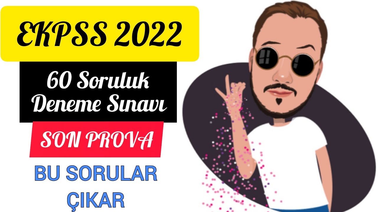 EKPSS 2022 | 60 SORULUK DENEME SINAVI | SON PROVA | GENEL GÖRME İŞİTME-2 | İŞİTME-1