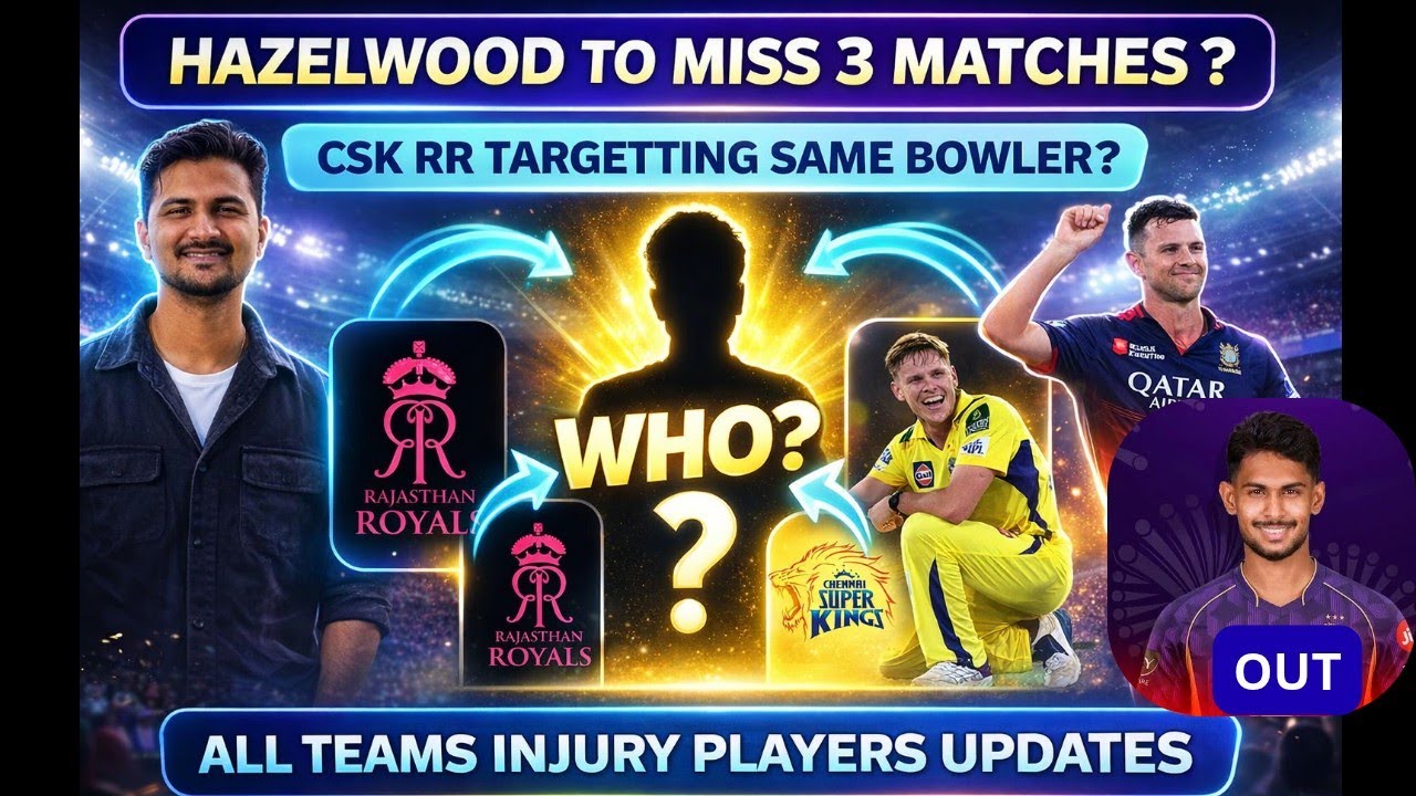 CSK & RR Targeting SAME Bowler? Hazelwood around 12th March - Ellis Starc Cummins Ferguson Pathirana