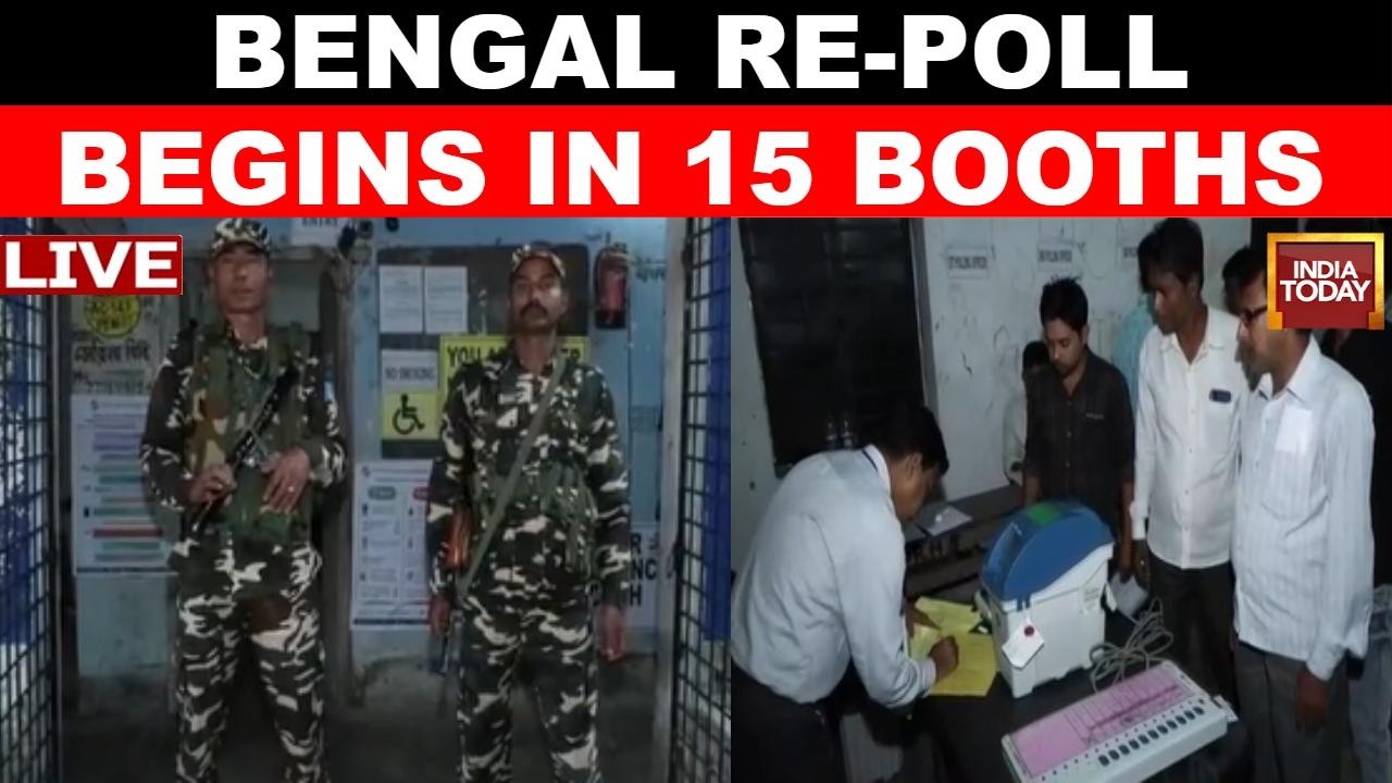 LIVE: Bengal Repolling Begins In 15 Booths, Tight Security In South 24 Parganas | WATHC LIVE