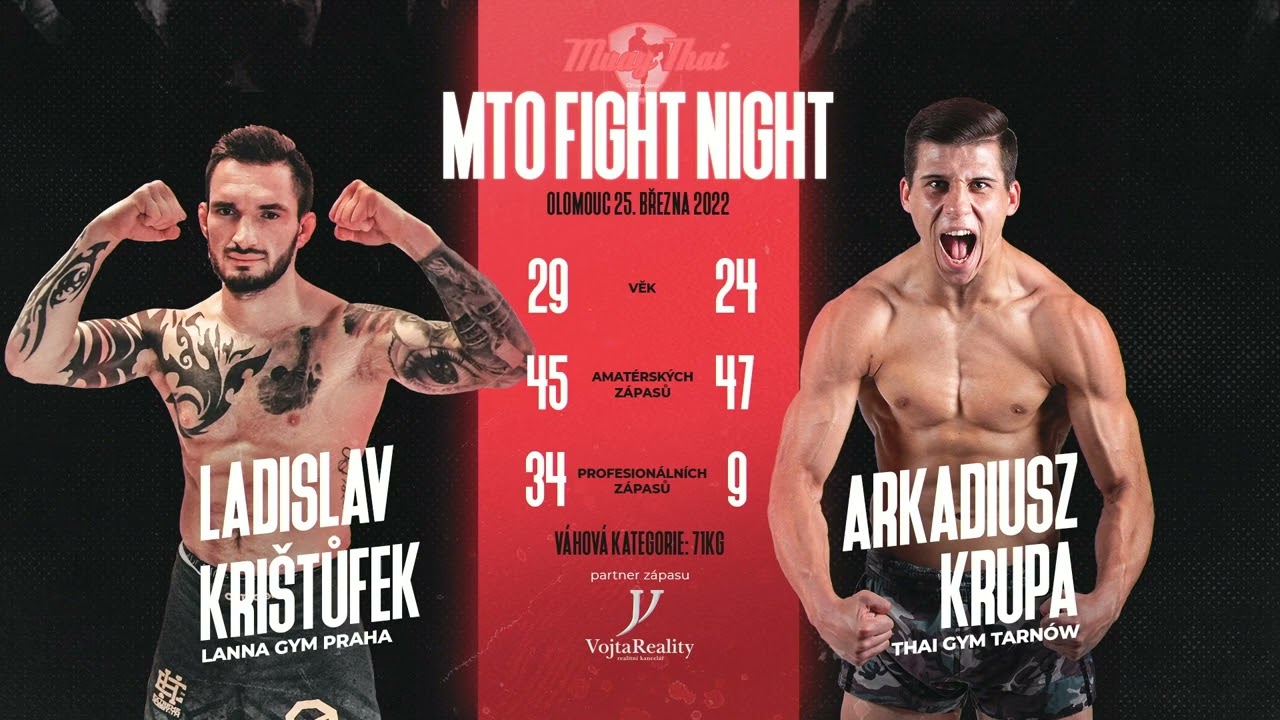 Ladislav Kri&scaron;tůfek (Lanna Gym Praha) vs Arkadiusz Krupa (Thai Gym Tarnow)