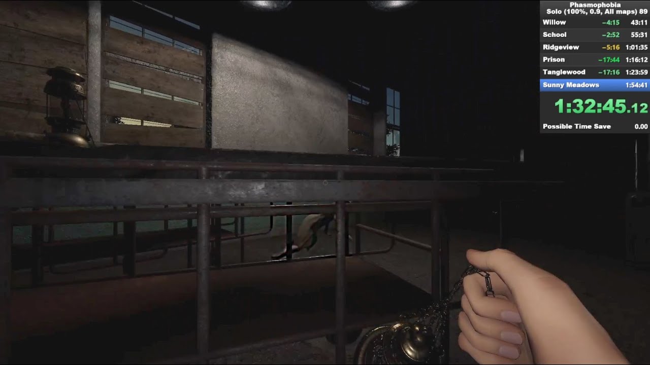 Phasmophobia All maps Nightmare 100% speedrun in 1h34m [0.9, PB]