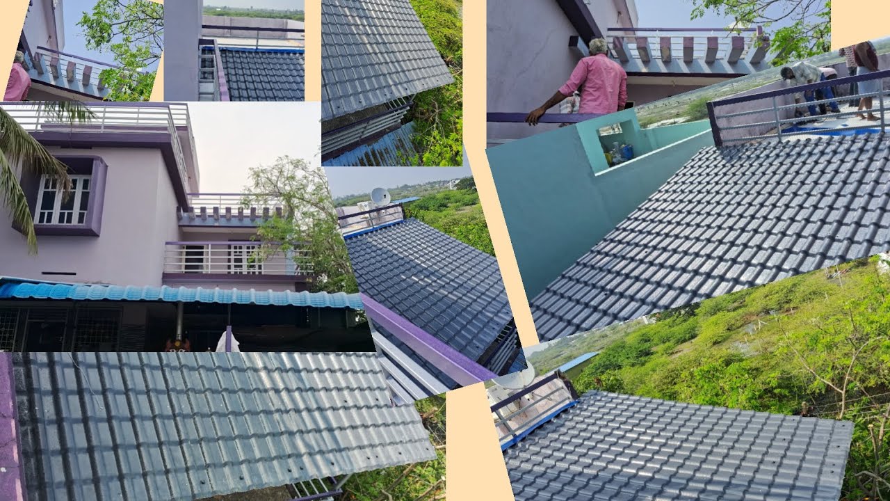 Upvc sheet shed work 