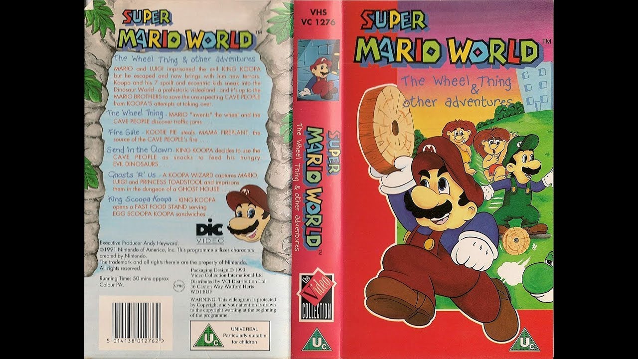 Original VHS Closing: Super Mario World - The Wheel Thing And Other Adventures (UK Retail Tape)