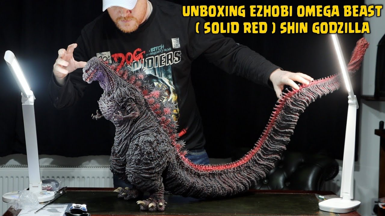 UNBOXING EZHOBI OMEGA BEAST ( SOLID RED ) SHIN GODZILLA KAMAKURA LANDING