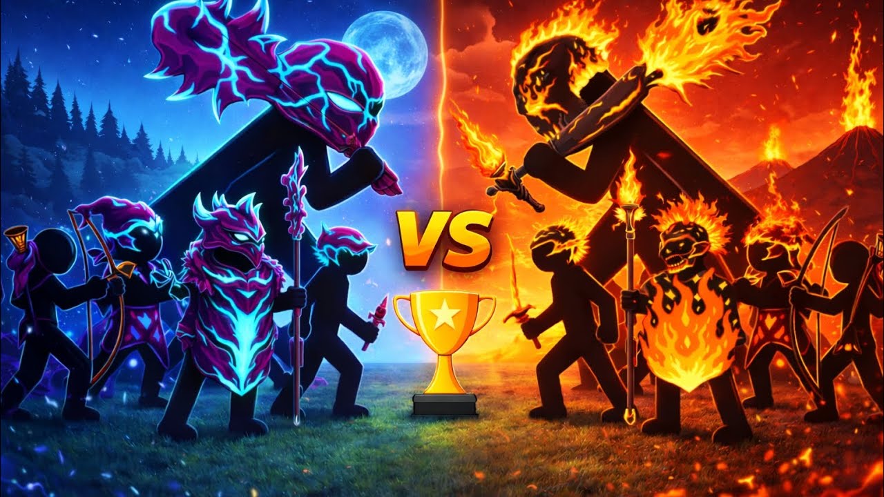 Vamp Stickman vs Pyroblaze Stickman | Stick War Legacy Costume Tournament