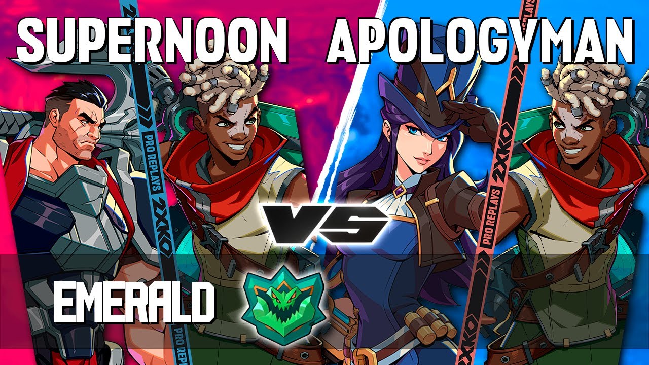 2XKO ▰ SUPERNOON (Ekko-Darius) vs APOLOGYMAN (Caitlyn-Ekko) ▰ 2XKO Pro level replays