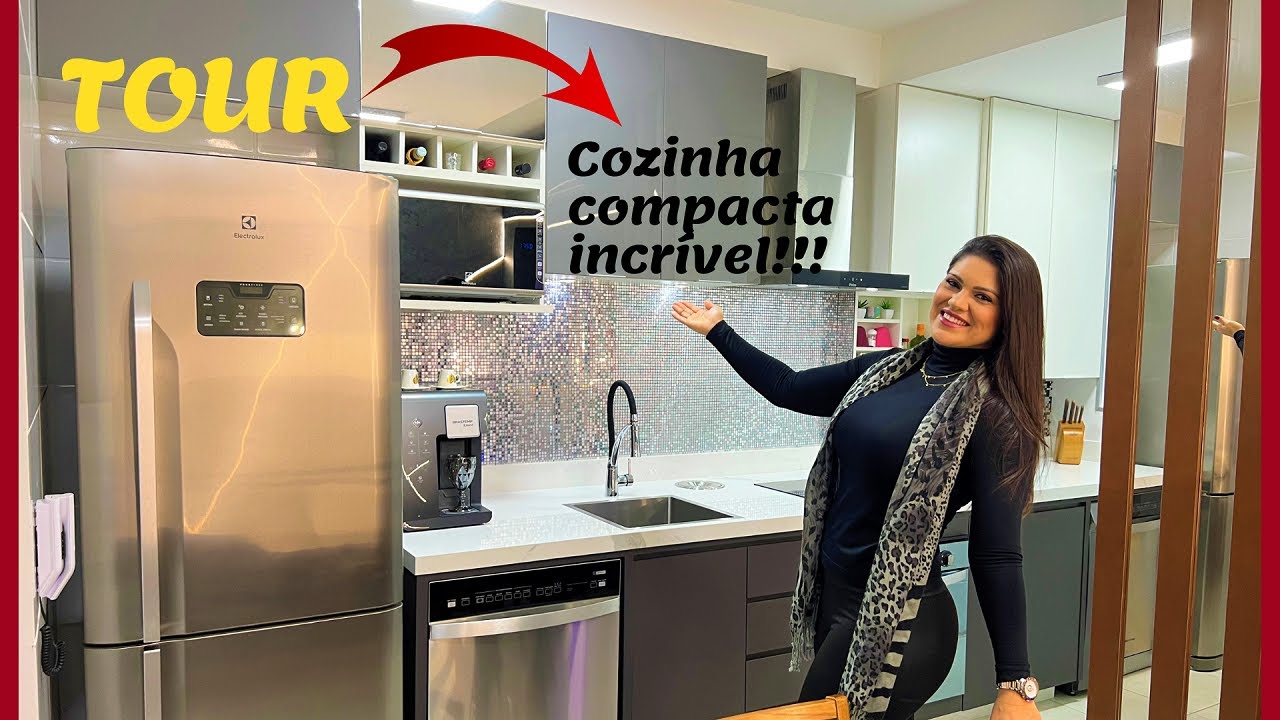 ❤ TOUR COZINHA PLANEJADA com Decoração Incrível - Como decorar apartamento pequeno🎀Cozinha da Danni🎀