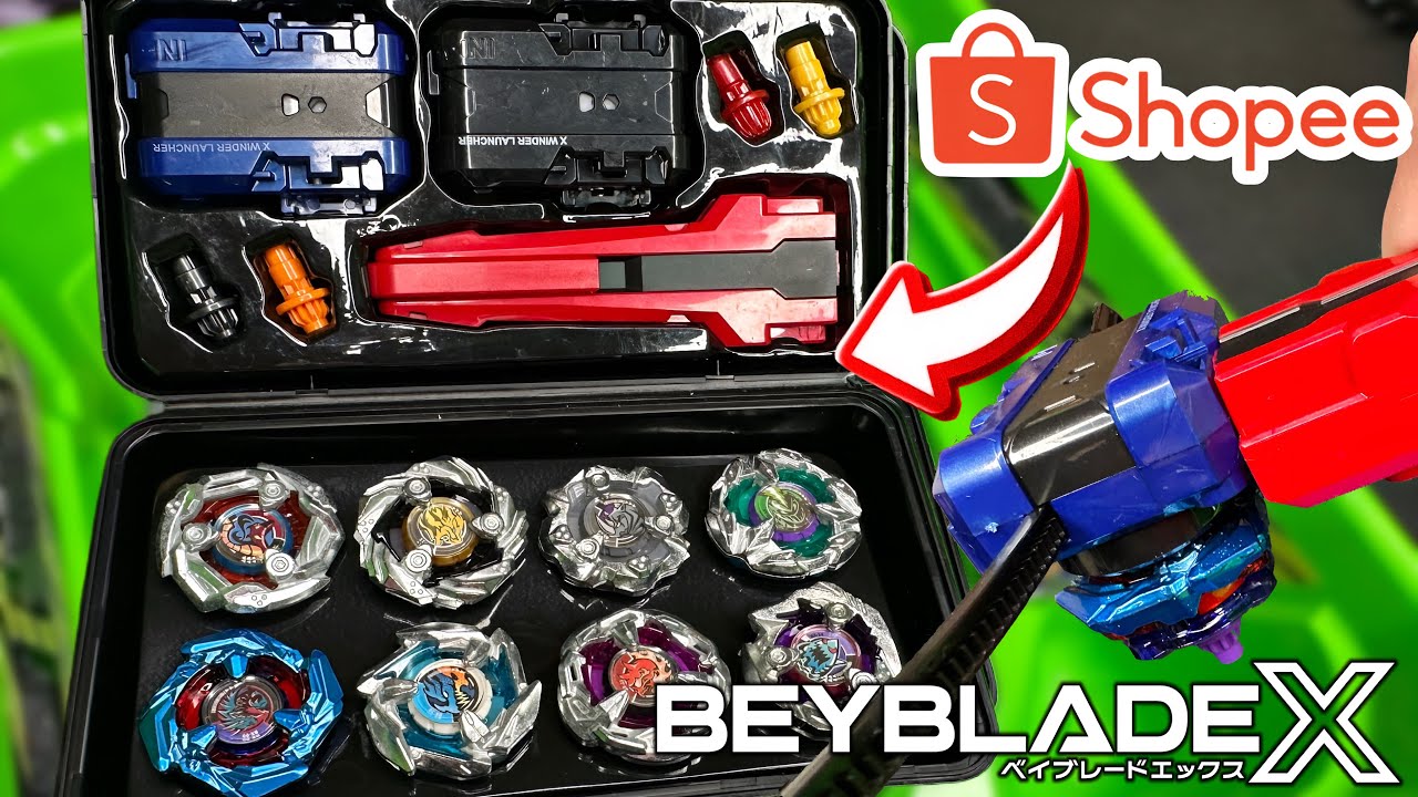 NOVA MALETA DE BEYBLADE X DA SHOPEE SERÁ QUE VALE A PENA PETER PLAY