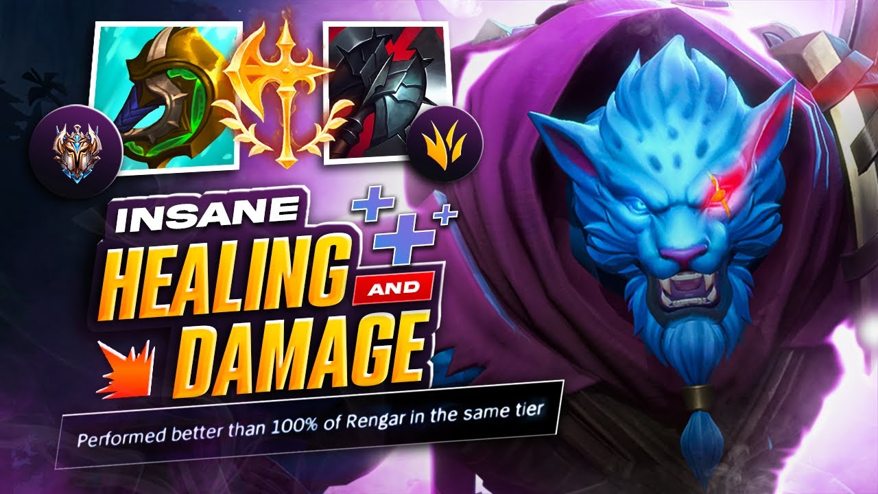 WILD RIFT RENGAR CRAZY SUSTAIN - Full Gameplay