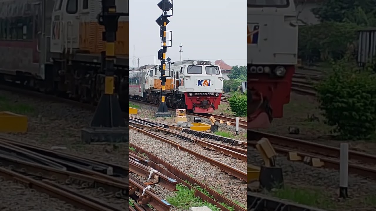 Percabangan Jalur selatan dan jalur Utara stasiun Cikampek