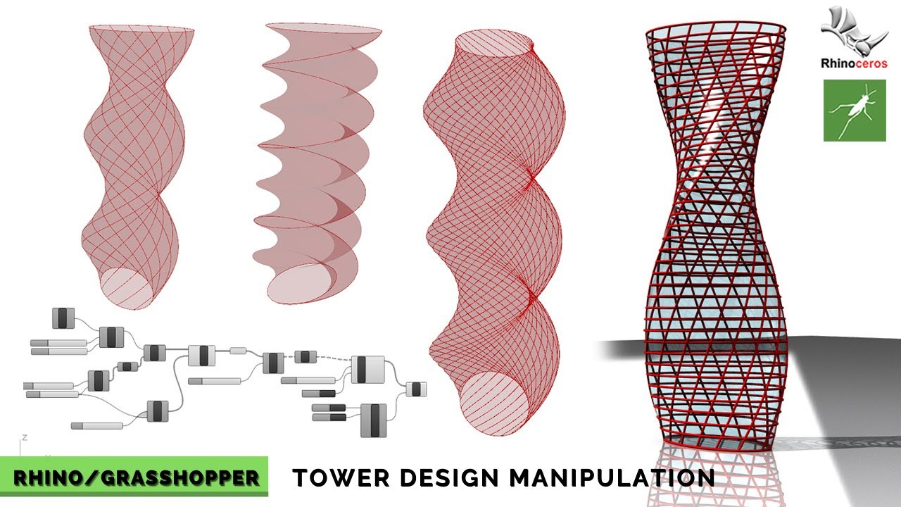 Grasshopper Tutorial For Beginners (Tower Manipulation)