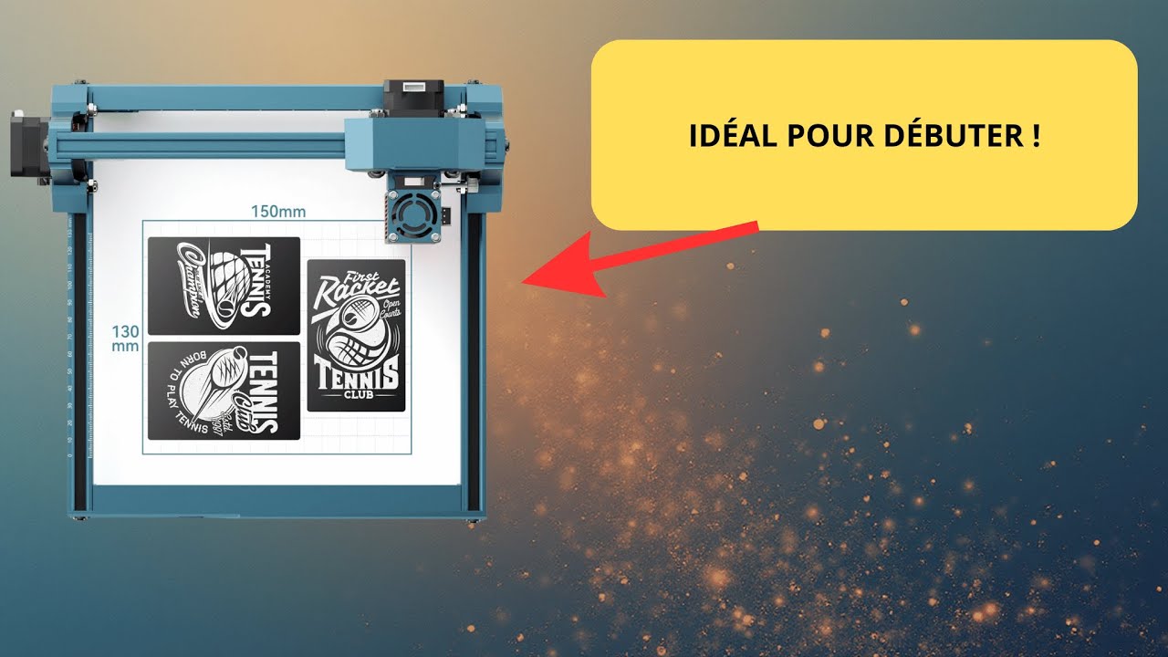 SCULPFUN C1 : Mini Graveur Laser Portable 3W Ultra Pr&eacute;cis pour D&eacute;butants