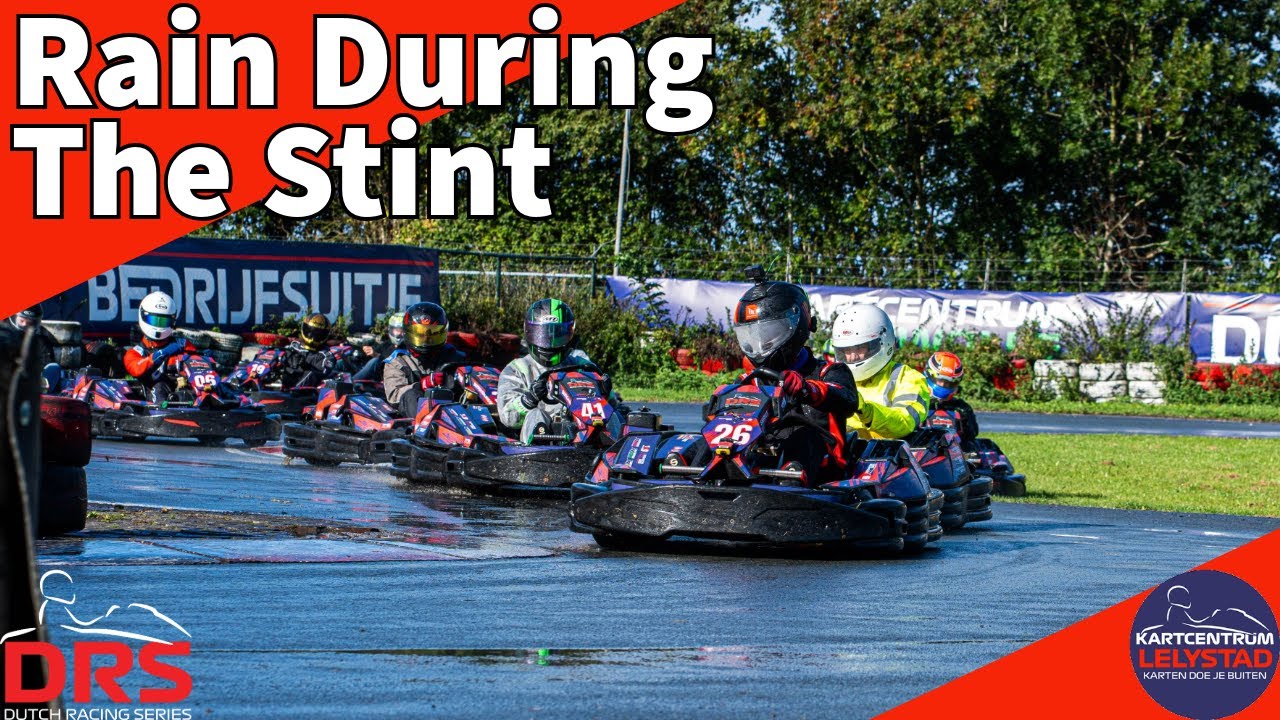 Rain During The Stint | No Commentary | Stint 3/3 | Kartcentrum Lelystad