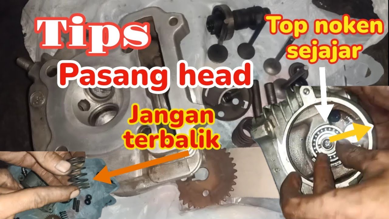 CARA MERAKIT KOMPONEN HEAD MIO @bengkelimah