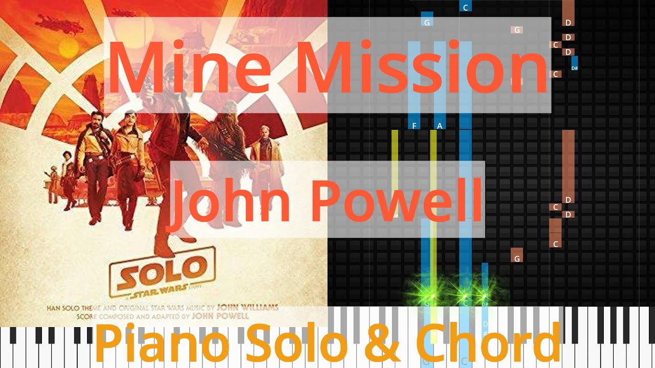 🎹Solo & Chord, Mine Mission, John Powell, Synthesia Piano