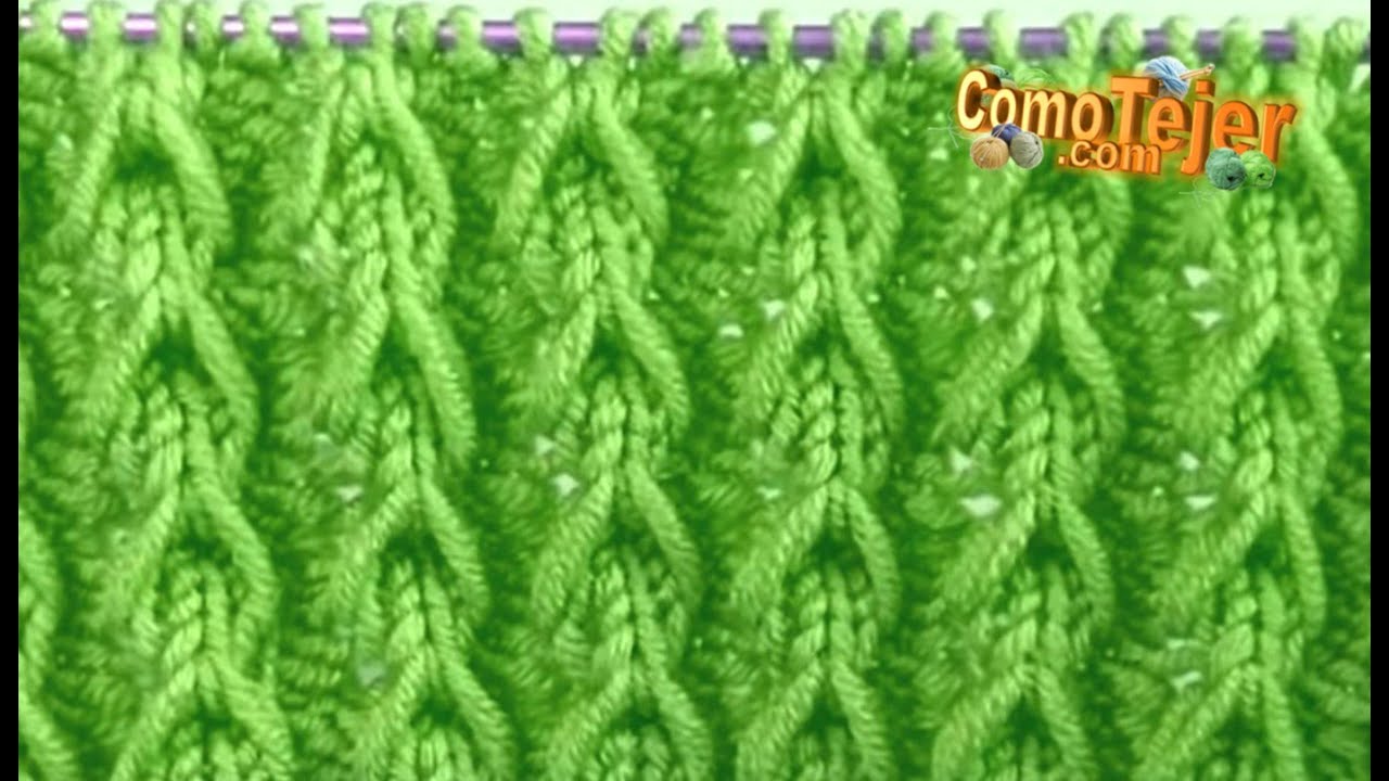 Cómo Tejer Puntada para Suéter. New Knitting Stitch Pattern For Sweater 2 agujas - palillos (959)