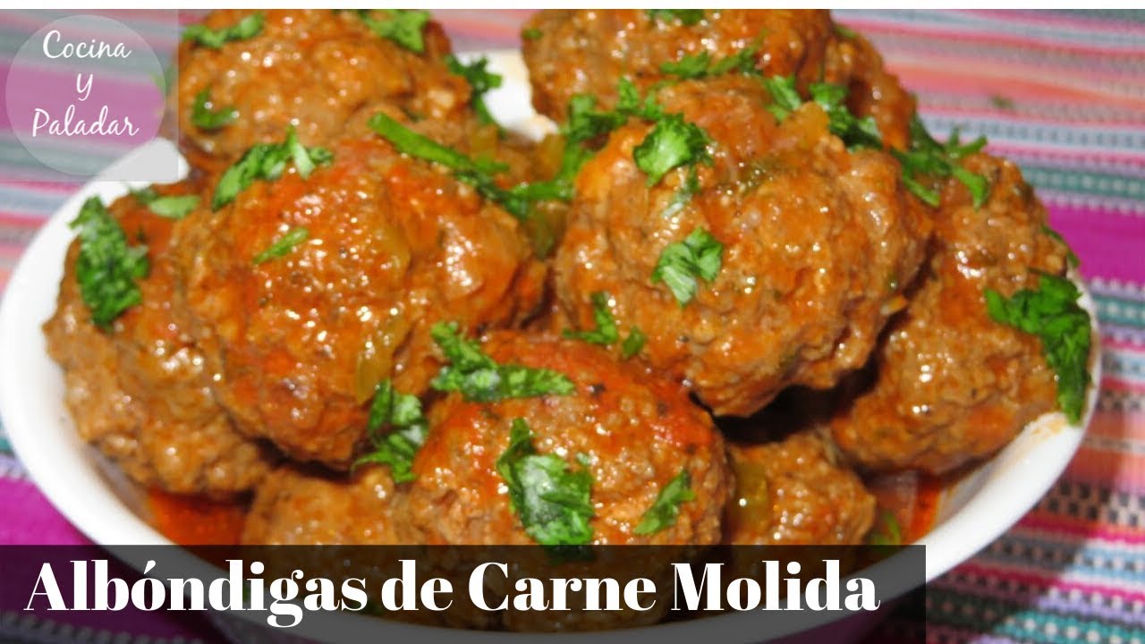 COMO HACER ALBONDIGAS DE CARNE MOLIDA |PASO A PASO