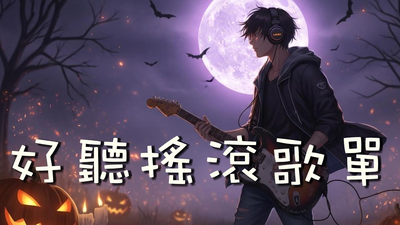 好聽中文抒情搖滾歌單｜在月光下的呢喃｜開車享受・夜色童話・萬聖精選