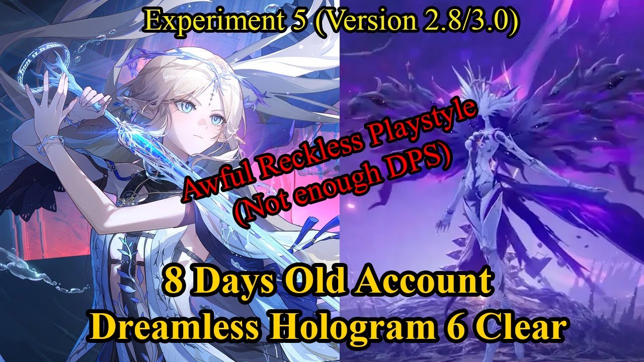 8 Days old F2P Dreamless 6 (Reckless) Clear, Wuthering Wave, Experiment 5