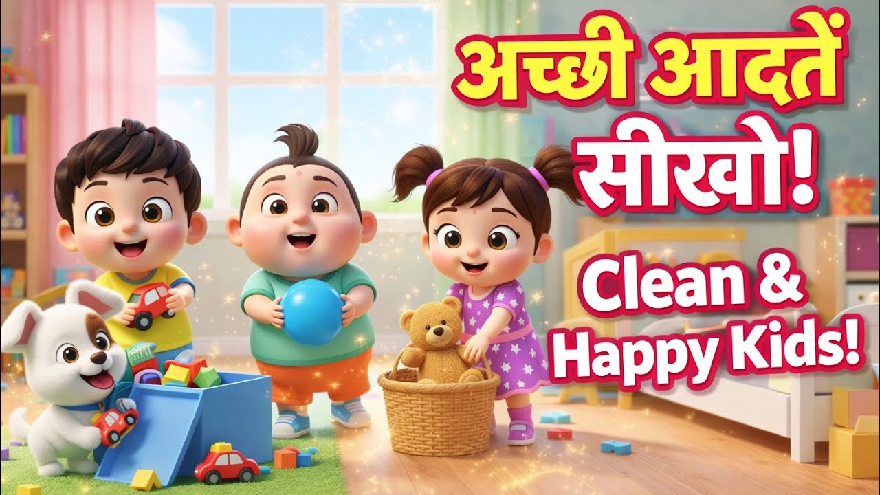 अच्छी आदतें सीखो 😍 | Good Habits Song for Kids | Clean & Happy Kids!