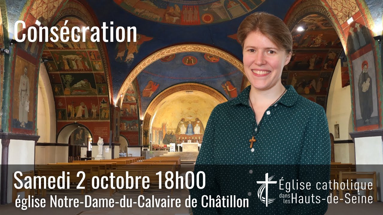 Consécration d'Elodie Soulard dans l'Ordre des Vierges, présidée par Mgr Rougé.