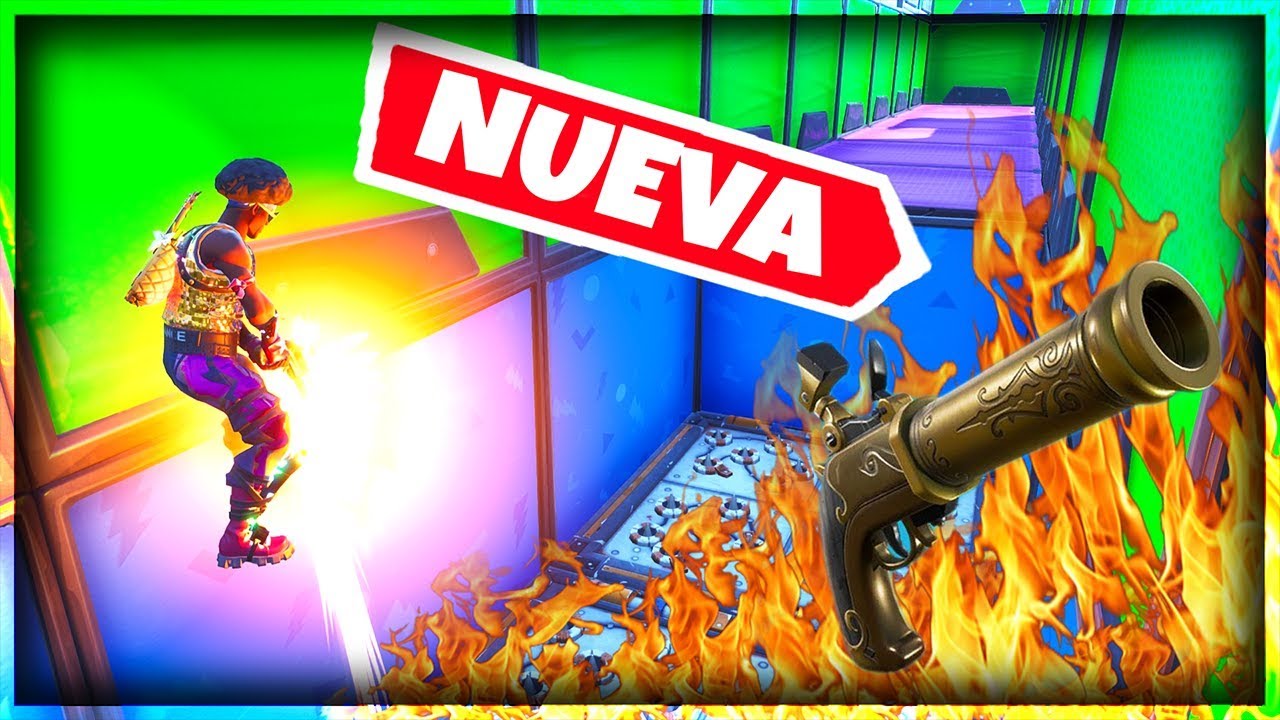 PARKOUR con la NUEVA PISTOLA DE MECHA!! FORTNITE MODO CREATIVO